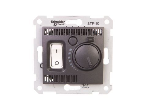 SEDNA Regulator temperatury podłogowy grafitowy SDN6000370