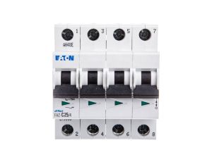 Wyłącznik nadprądowy 4P C 25A 15kA AC FAZ C25/4 279063
