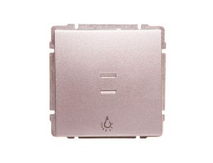 KOS66 Przycisk /światło/ podświetlany aluminium 624013
