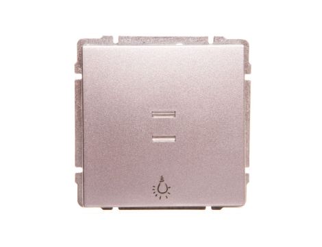 KOS66 Przycisk /światło/ podświetlany aluminium 624013