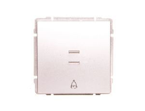 KOS66 Przycisk /dzwonek/ podświetlany aluminium 624014