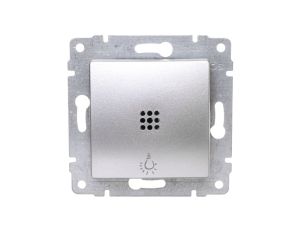 VENA Przycisk /światło/ z podświetleniem aluminium 524013