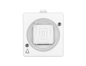 TROL Przycisk hermetyczny /dzwonek/ IP44 biały 100404