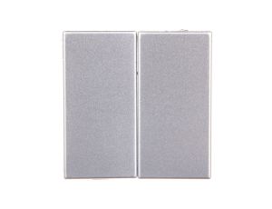 KOS66 Klawisz podwójny 2szt. 22,5x45 aluminium 664080