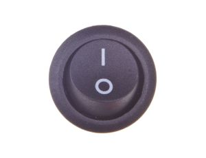 Wyłącznik okrągły kołyskowy R13 czarny 07-00-02-09-0003