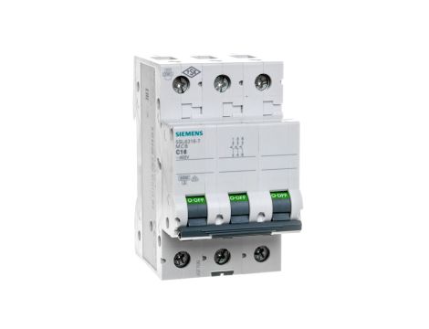 Wyłącznik nadprądowy 3P C 16A 6kA AC 5SL6316-7