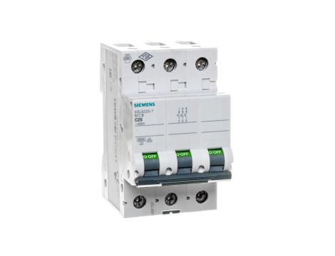 Wyłącznik nadprądowy 3P C 25A 6kA AC 5SL6325-7