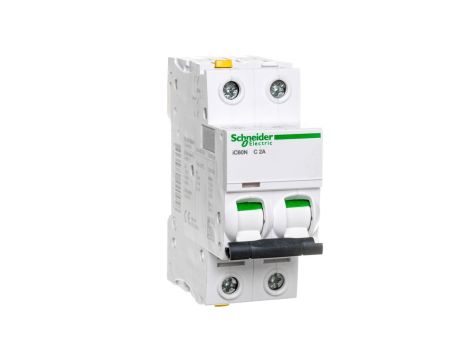 Wyłącznik nadprądowy 2P C 2A 6kA AC iC60N-C2-2 A9F04202