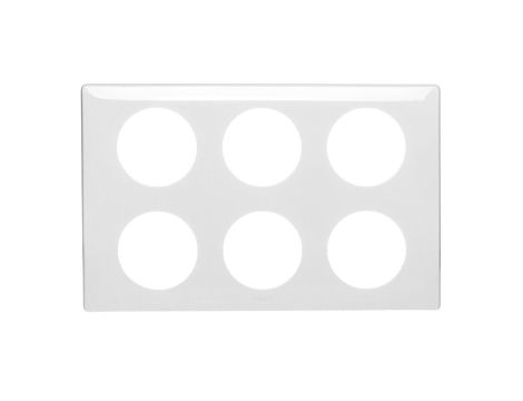 CELIANE Ramka sześciokrotna (2x3moduły) biała 068609