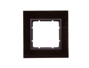 Berker B7 GLAS Ramka pojedyncza pozioma/ pionowa szklana antracytowa 10116616