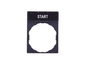 Szyld opisowy 30x40mm z etykietą 8x27mm START ZBY2303