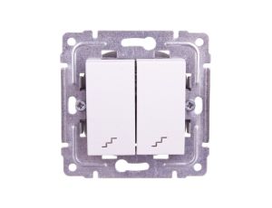 DANTE Łącznik schodowy podwójny biały 450419