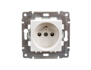 DANTE Gniazdo pojedyncze z/u z przesłonami białe 450434