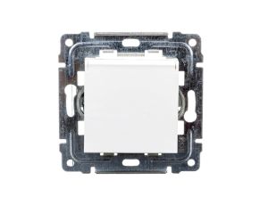 DANTE Gniazdo bryzgoszczelne z/u z przesłonami klapka transparentna białe 450439