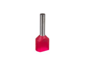 Końcówka tulejkowa izolowana HI 2X1/10 DIN E08KH-02020101201 /500 szt./