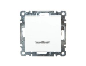 Lumina Łącznik zwierny z podświetleniem 10AX 230V biały WL0410