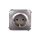 Simon Basic Gniazdo pojedyncze SCHUKO z/u 16A IP20 stal inox BMGSz1.01/21