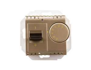 Simon 54 Regulator temperatury z czujnikiem wewnętrznym złoty mat DRT10W.02/44