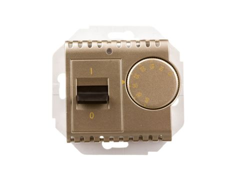 Simon 54 Regulator temperatury z czujnikiem wewnętrznym złoty mat DRT10W.02/44