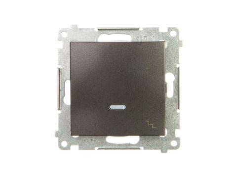 Simon 54 Łącznik schodowy z podświetleniem antracyt DW6AL.01/48