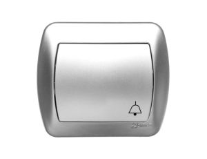 Simon Akord Przycisk /dzwonek/ aluminium metaliowane AD1/26