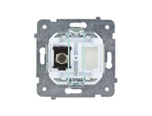 KARO Gniazdo antenowe pojedyncze typu F ecru perłowy GPA-1SF/m/42