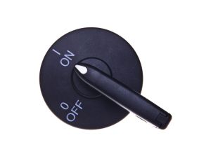 Pokrętło drzwiowe czarne z blokadą PR30W01