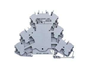 Złączka szynowa 3-piętrowa 2,5mm2 L/L/L szara 2002-3201 TOPJOBS