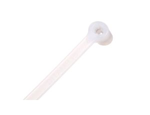Opaska kablowa 290x4,5 biała 2-LOCK zęby stalowe BMBT3048 /100szt./