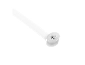 Opaska kablowa 360x7,5 biała 2-LOCK zęby stalowe BMBT3675 /100szt./