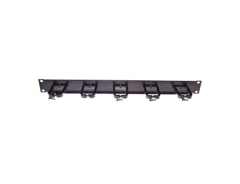 Organizator kablowy poziomy/pionowy haczyki plastikowe RAL9005 19-0038C