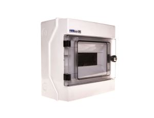 Rozdzielnica hermetyczna modułowa (500V AC ,1000V DC) 1x8 natynkowa IP65 RH-8/Z (z zamkiem) 36.9