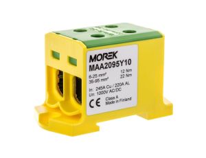 Złączka OTL95-2 kolor żółto-zielony 2x Al/Cu 6-95mm2 1000V AC /1500V DC Zacisk uniwersalny MAA2095Y10
