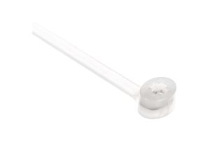 Opaska kablowa 100x2,5 biała 2-LOCK zęby stalowe BMTB1025 /100szt./