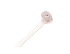 Opaska kablowa 200x2,5 biała 2-LOCK zęby stalowe BMTB2025 /100szt./