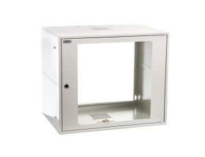 Szafa wisząca SIMPLE 19 12Ux555x400 mm IP 30, ściany boczne pełne, drzwi pełne SZWS-19-9U-40-DS 19-8012SZWS-19-9U-40-DS