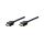 Kabel połączeniowy HDMI Highspeed 1.4 z Eth. GOLD Typ HDMI A/HDMI A, M/M czarny 5m AK-330114-050-S