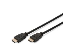 Kabel połączeniowy HDMI Highspeed 2.0 z Eth. GOLD Typ HDMI A/HDMI A, M/M czarny 3m AK-330107-030-S