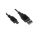Kabel połączeniowy miniUSB 2.0 /Canon/ Typ USB A/miniUSB B(5pinów), M/M czarny 1m AK-300130-010-S