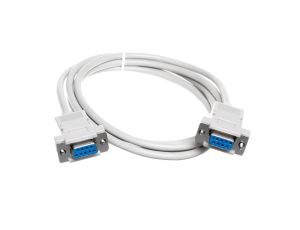Kabel połączeniowy RS232 null-modem Typ DSUB9/DSUB9, Ż/Ż beżowy 1,8m AK-610100-018-E