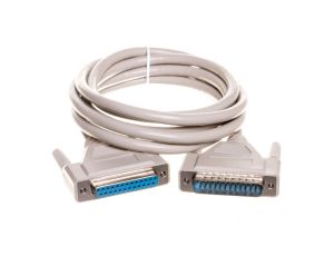 Kabel przedłużający LPT 1:1 Typ DSUB25/DSUB25, M/Ż beżowy 2m AK-610201-020-E