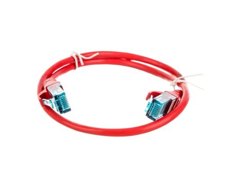 Kabel krosowy (Patch Cord) U/UTP kat.5e czerwony 0,5m DK-1512-005/R