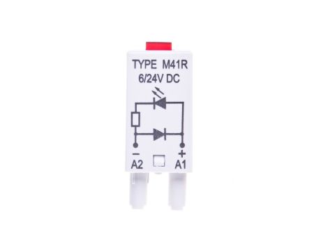 Moduł sygnalizacyjny LD (diody: LED czerwony + D) 6-24V DC M41R szary 854842