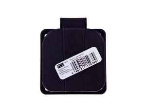 Gniazdo tablicowe brytyjskie 13A 2P+Z /64x64/ czarne IP44 1020-0S
