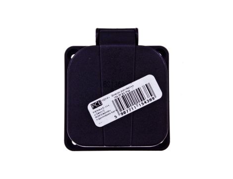 Gniazdo tablicowe brytyjskie 13A 2P+Z /64x64/ czarne IP44 1020-0S