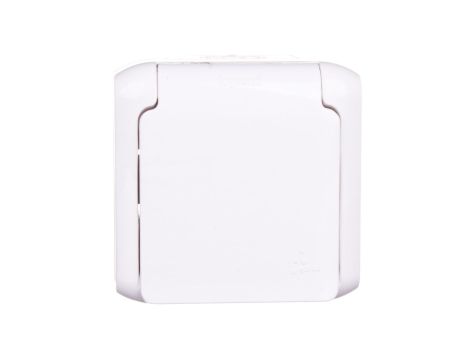 FORIX Gniazdo pojedyncze z/u 16A IP44 z przesłonami białe 782375