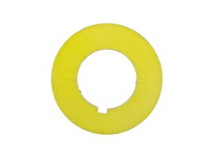 Tabliczka opisowa żółta okrągła fi42 bez nadruku ST22-4509P01