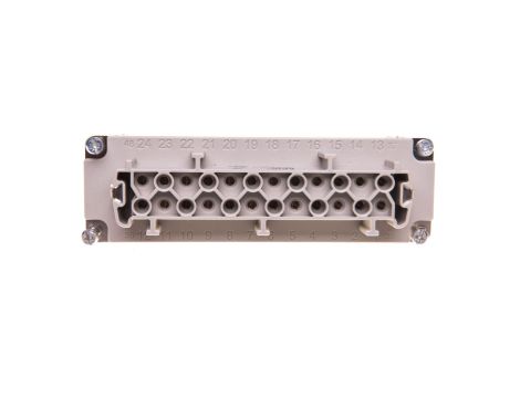 Wklad złącza 24P+PE żeński 16A 500V EPIC H-BE 24 BS 10197100
