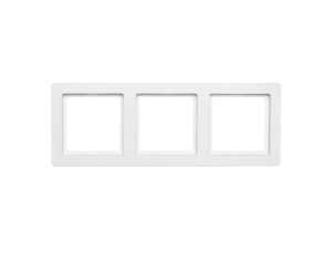 Berker Q.1 Ramka potrójna pozioma/ pionowa śnieżnobiała aksamit 10136089