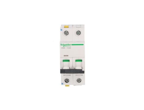 Wyłącznik nadprądowy 1P+N C 0,5A 6kA AC iC60N-C0,5-1N A9F04670
